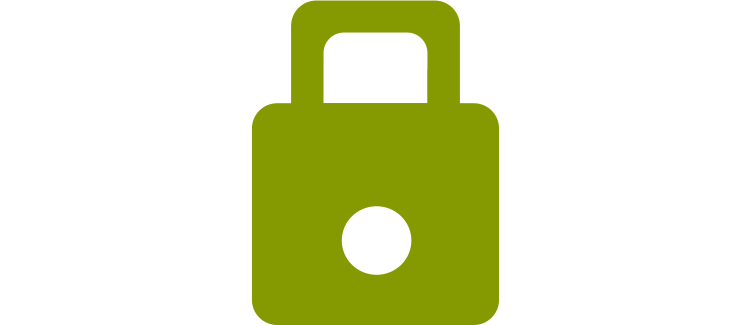 green lock vector image
