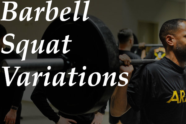 Soldier Prepared to Squat Army soldier doing a barbell squat
